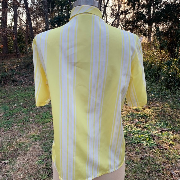Vintage Stripe Blouse with Neck Bow - Picture 9 of 13